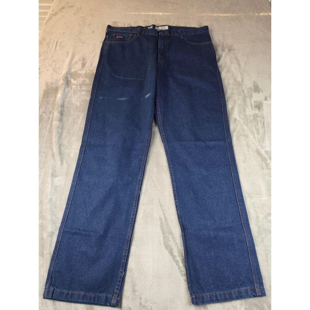 LAPCO FR Flame Resistant Jeans Mens 40x34 Dark Wash Blue Workwear NWOT